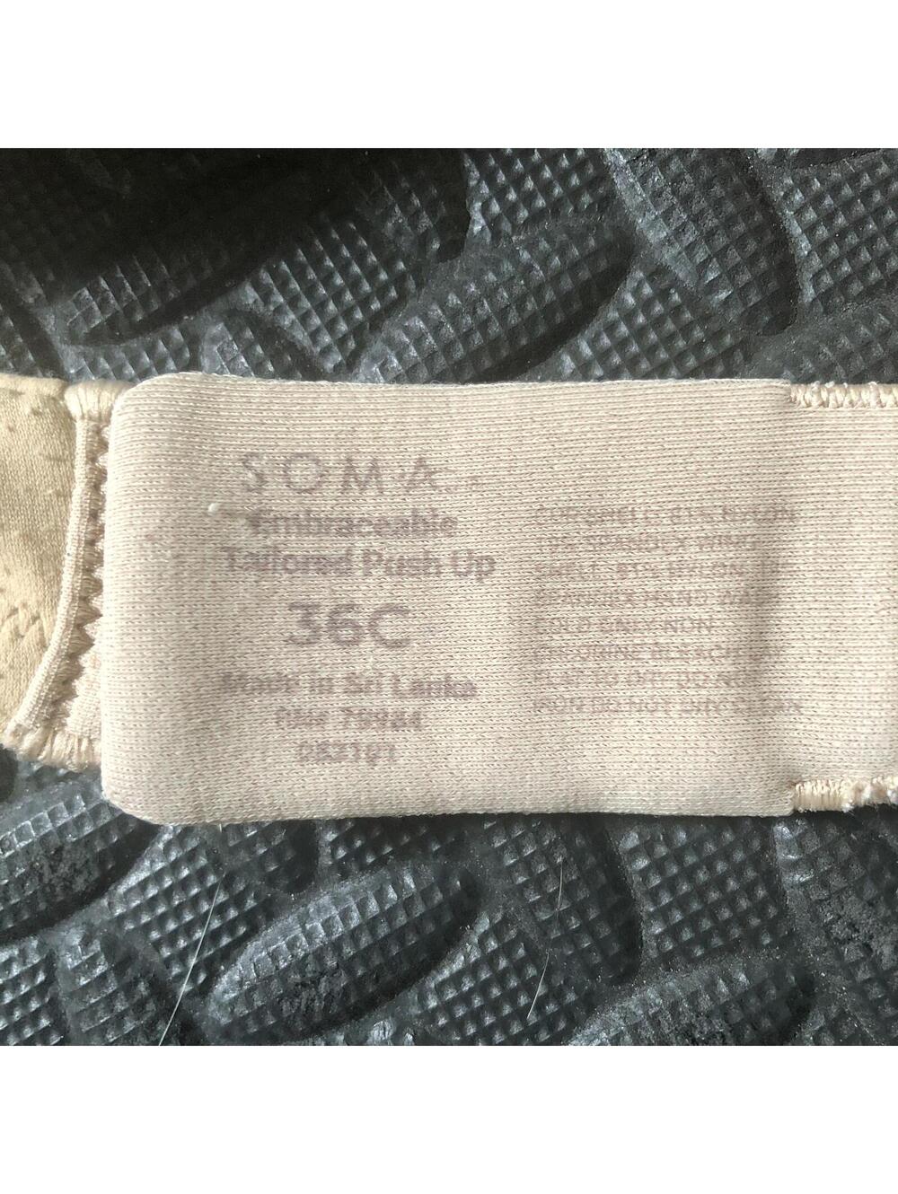 Soma Embraceable Tailored Push Up Bra 36C Beige - Picture 2 of 3